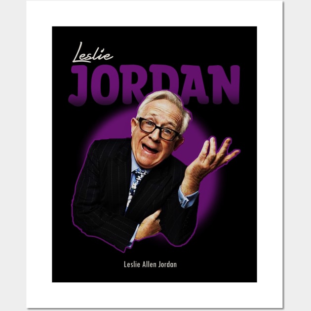 Leslie Jordan funny Wall Art by xalauras studio